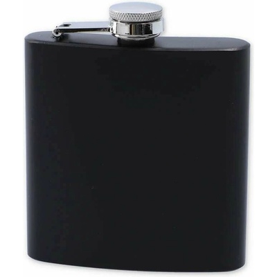 Turistická fľaša ploskačka čierna 180ml