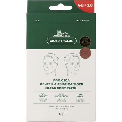 VT Cosmetics - CICA Spot Patch - Upokojujúce náplasti na akné a nedokonalosti 48 ks