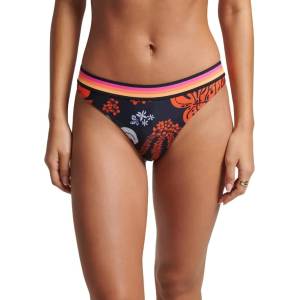 Superdry Vintage Logo NH bikini bottom - Multicolor (Hibiscus Pop Coral)