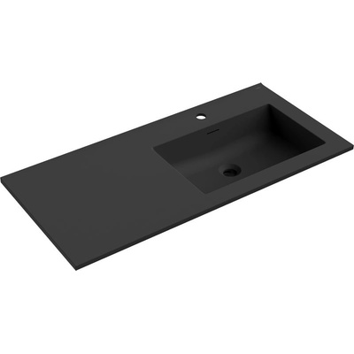 Mexen Otis вградена мивка вдясно 101 x 46, 5 см, черен мат - 25181071P (25181071P)