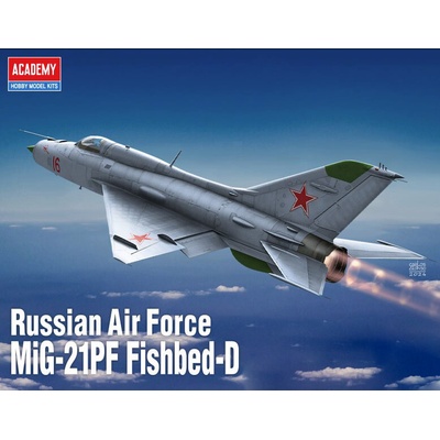 ACADEMY Model Kit letadlo 12320 Russian Air Force MiG-21PF Fishbed-D 1:48
