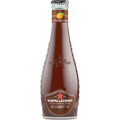 San Pellegrino sýtená minerálna voda chinotto sklo 200 ml