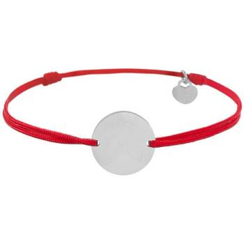 Bellita Унисекс гривна с червен конец и стоманена плочка Bellita (BLT-BJ-1188-R-S)