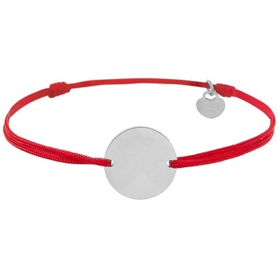 Bellita Унисекс гривна с червен конец и стоманена плочка Bellita (BLT-BJ-1188-R-S)