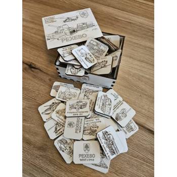 Image 1 of Danson - Puzzle Drevené pexeso Vojenská technika - 1 - 39 piese