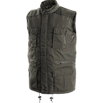 Canis CXS Pánska vesta so 14 vreckami olivová