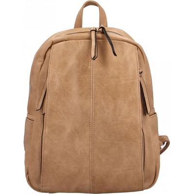 Stylový dámský koženkový kabelko/batoh Cedra khaki