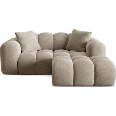 Cosmopolitan Design Светлокафяв шенилов ъглов диван (десен ъгъл) Treno - Cosmopolitan Design (COS_RC_S_214_F1_TRENO2)