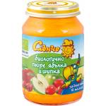 Слънчо био пюре от ябълка и шипка - 190 г