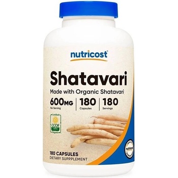 Nutricost Shatavari, 600 mg, 180 капсули, Nutricost (67297 (472101) NC)