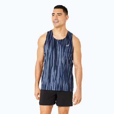 Мъжки потник за бягане ASICS Road All Over Print Singlet blue expanse/midnight