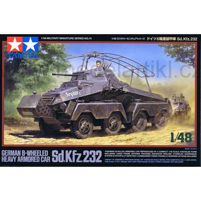 Tamiya German 8-wheeled Heavy Armo Car Sd.Kfz.232 červená 1:48