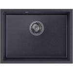 Quadron Композитна мивка за под плот Quadron Pop Alec 50 черна - черна точка 54x40 см (HQA5340CZK) Мивка за вграждане