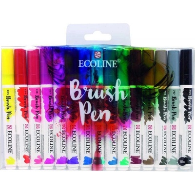 Akvarelové pera Ecoline Brush Pen 15 dílná sada – Zboží Dáma