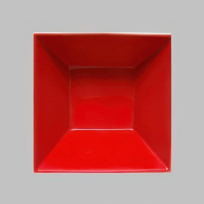 Suisse Langenthal Miska hranatá červená Actual 14,9 x 14,9 cm