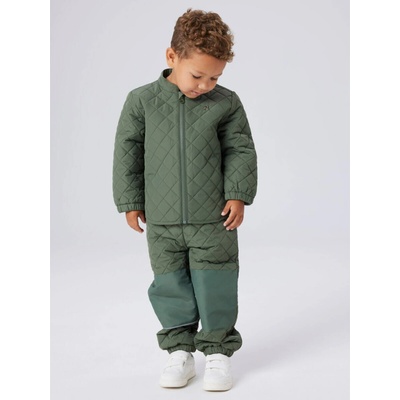 Dětský funkční prošívaný set Name it Chilly quilt thyme – Sleviste.cz