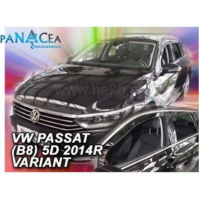 Deflektory Heko VW Passat B8 Combi 2014 predné + zadné