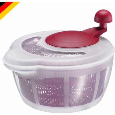 WESTMARK Odstředivka na salát FORTUNA, vínová s transparentním víkem