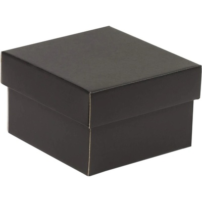 Dárková krabička s víkem 150x150x100 mm, černá