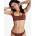 Roxy Горнище на бански костюм ROXY Sunshine Bralette cappuccino