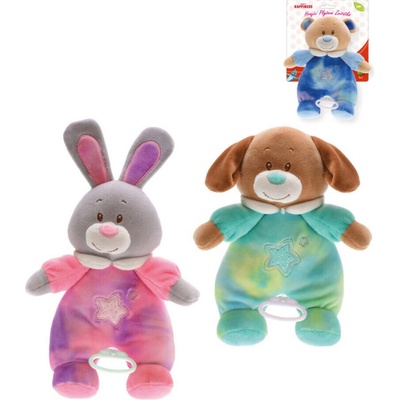 Baby Happiness zvieratko plyšové 21 cm s hrkálkou vo vnútri Psík