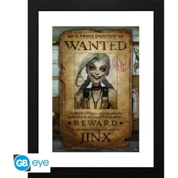 GBEye LEAGUE OF LEGENDS - Framed print "Jinx Wanted" (30x40) (GBYDCO117)