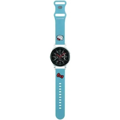 Hello Kitty Универсална каишка за часовници Hello Kitty Silicone Kitty Head 22mm, синя (3666339212018)
