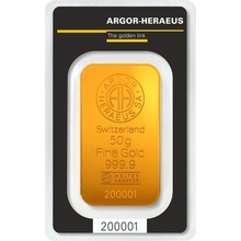 Argor-Heraeus zlatá tehlička 50 g