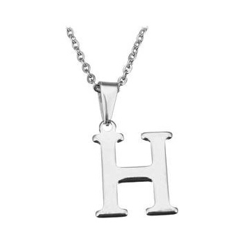 Šperky4U Ocelový řetízek s přívěškem iniciála "H" OPD0090-H