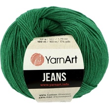 YarnArt Jeans 52 tmavo zelená