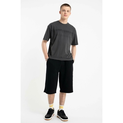 Reporter Young chlapecké černé krátké šortky JORTS s gumou v pase černá