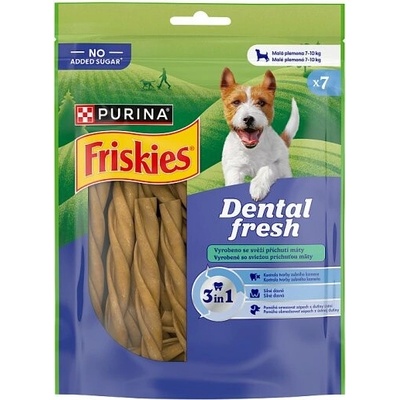Friskies Dental Fresh maškrty pre psov 3v1 S 110 g