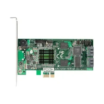 ARECA ARC-1200 2port internal PCI-Express controller, 128MB RAM, RAID 0, 1, JBOD, PCI-E x1 (ARC-1200)