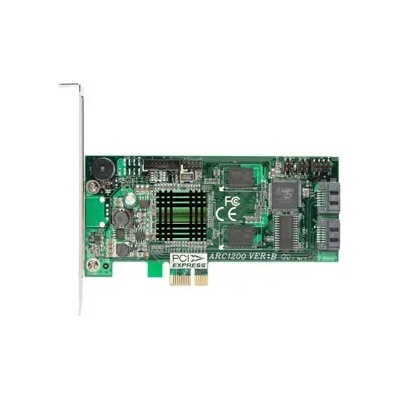 ARECA ARC-1200 2port internal PCI-Express controller, 128MB RAM, RAID 0, 1, JBOD, PCI-E x1 (ARC-1200)