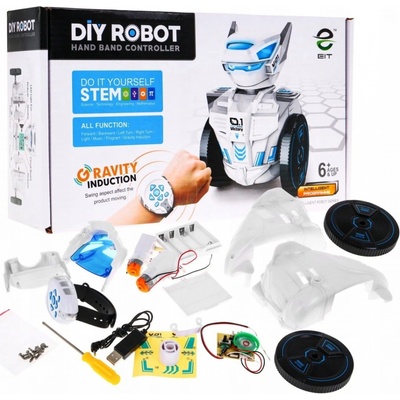 JOKO RC Robot Ovládaný rukou na kolesách na diaľkové ovládanie na zápästie + svetlo + zvuk + Interaktívne Funkcie