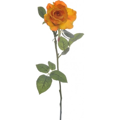 Dekorace umělá oranžová růže Alice - 9*7*71 cm - J-Line by Jolipa