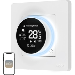 Moes ZHT-SR-GB ZigBee термостат за електрическо отопление, бял (ZHT-SR-GB-WH-MS)