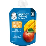 Nestle Плодово пюре Nestle Gerber - Пауч с манго и ябълка, 6м+, 80 g (12513303) - ozone