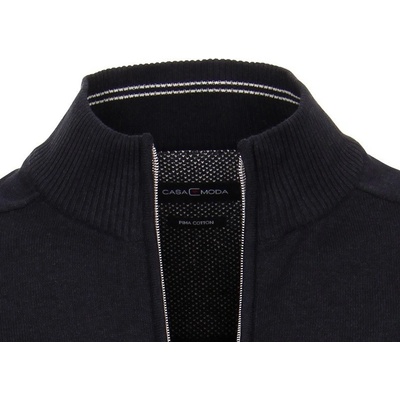 Casa Moda Bavlněný rozepínací svetr tmavě modrý – Zboží Dáma