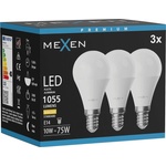 Mexen Nova 3x LED крушка E14, G45, 10W, Топла - 3000K, 1055 lm - L101-E14-1030-01x03 (L101-E14-1030-01x03)