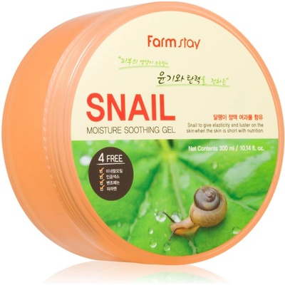Farm Stay Snail успокояващ гел за лице и тяло 300ml