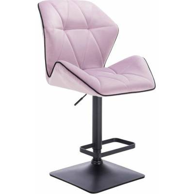 LuxuryForm Design Milano Max Velur na čiernej hranatej podstave levanduľa