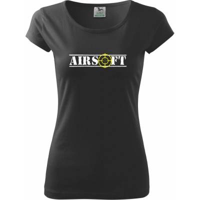 Airsoft nápis Pure dámske tričko Čierna