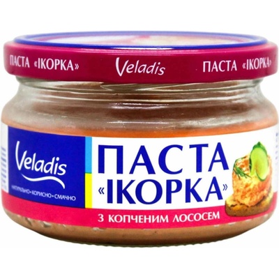 Veladis Nátierka s kaviárom zo sleďa a kúskami údeného lososa 160 g