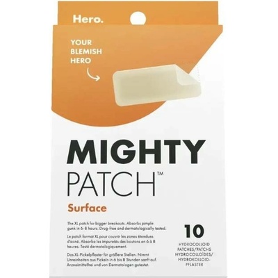 Hero Mighty Patch Surface hydrokoloidní náplasti 60 mm x 25 mm 10 ks