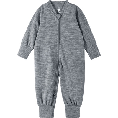 Dětský overal z merino vlny Reima Syliin Melange grey