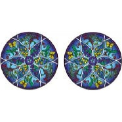 Mandala okenná nalepovacia - Záhrada divokých kvetov - 2 malé