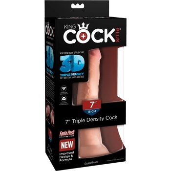 Pipedream King Cock Plus 7 Тройна плътност Пенис
