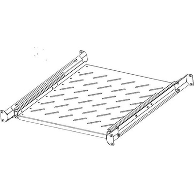 Legrand EvoLine 4-bodová výsuvná police - 1U, 1000mm, 30kg E4S1U82SS