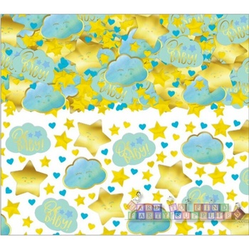 Amscan Konfety Oh Baby ! modré zlaté